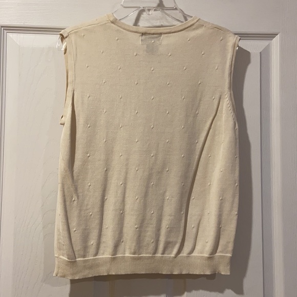 City Silk White Sweater with Circle Detail Set - Picture 6 of 14